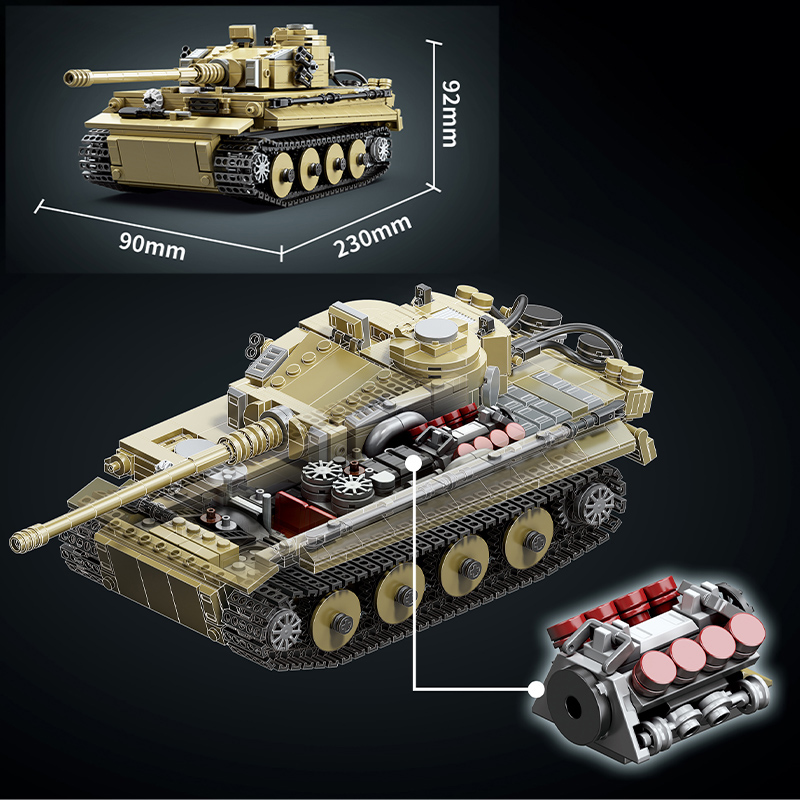 Militaire 1000 Stuks Duitsland - Lego Compatible Military Tank recensie en prijs