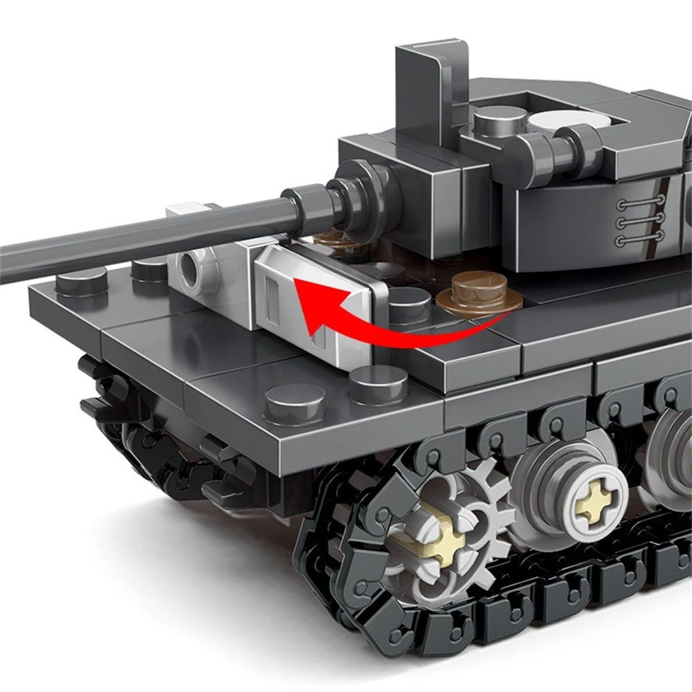 Wereldoorlog Leger Militaire S - Lego Compatible Military Tank recensie en prijs