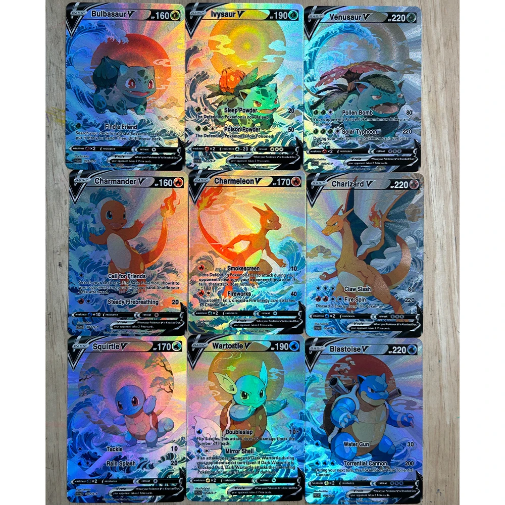 9 stks/set DIY Anime PTCG Coll - Board Games recensie en prijs