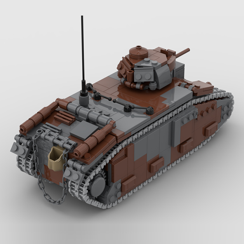 B1 Bis Militaire Tanks Model M - Lego Compatible Military Tank recensie en prijs